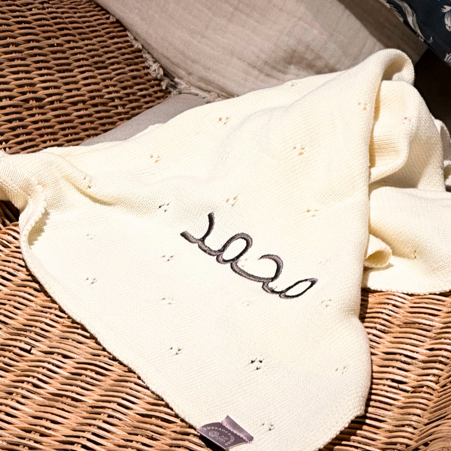 Cream Cotton Blanket