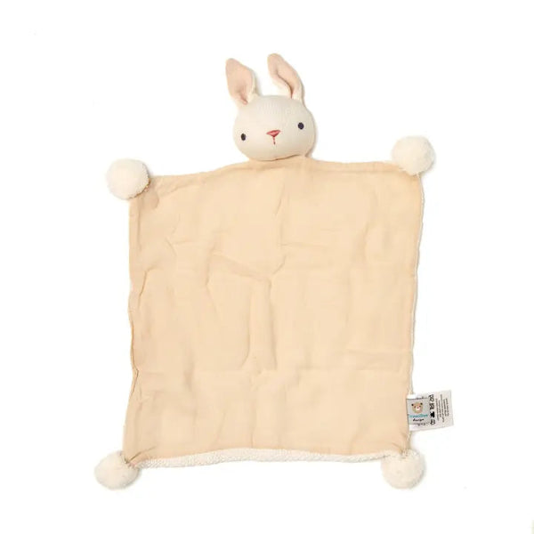Cream Knitted Bunny Comforter