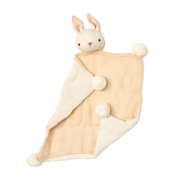 Cream Knitted Bunny Comforter