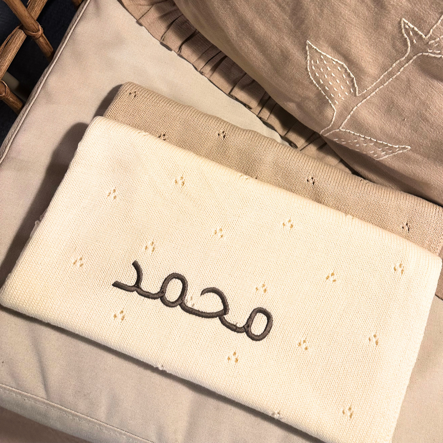 Cream Cotton Blanket