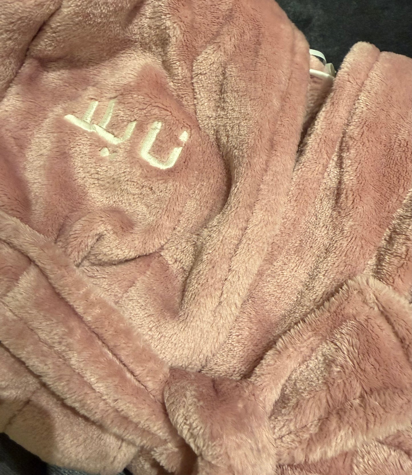 Dusky Pink Personalised Dressing Gown