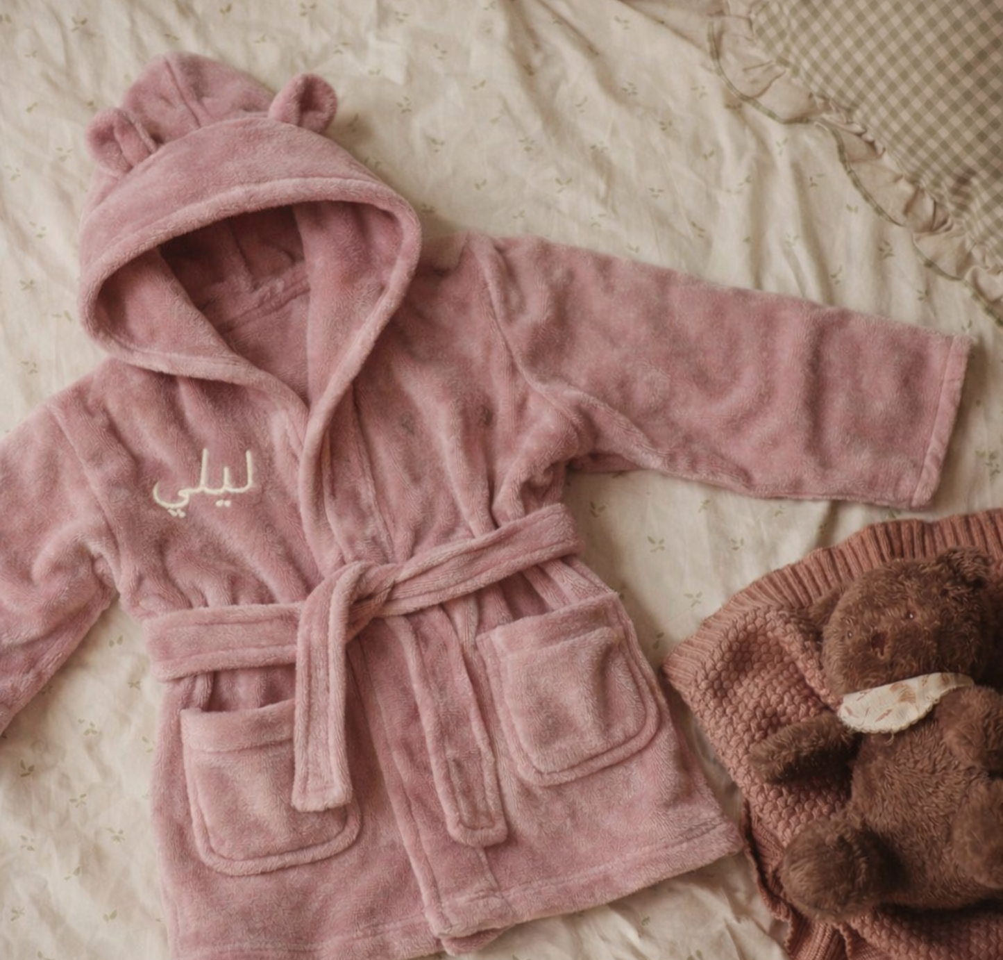 Signature Soft Robe – Dusky Pink